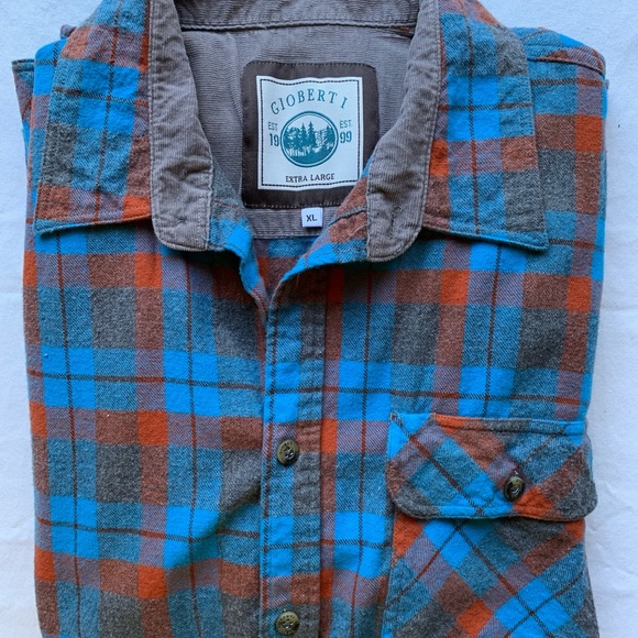 GIOBERTI Mens Flannel Size XL - Picture 3 of 3